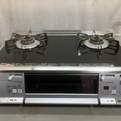 【良品】リンナイガスコンロ両面焼きグリル(LPガス)