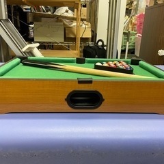 【お値下げ】ミニビリヤード台🌟卓上おもちゃのミニチュアビリヤード台 美品 🌈しげん屋の画像