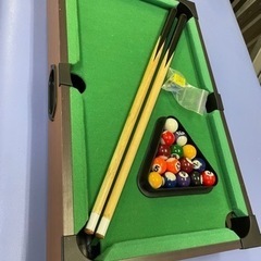 【お値下げ】ミニビリヤード台🌟卓上おもちゃのミニチュアビリヤード...