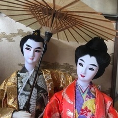 夫婦の「琉球人形」の画像