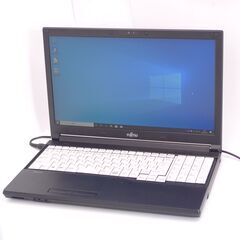 中古良品 日本製 15インチ ノートパソコン 富士通 MA576 Wi-Fi有 第6世代 Celeron 4GB 500G 無線 Bluetooth カメラ Windows10 Office