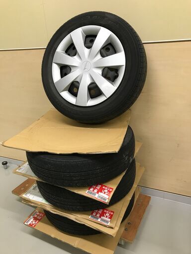 155/65R14鉄ホィールタイヤセット(4本)と155/65R14アルミホィールタイヤセット(4本)