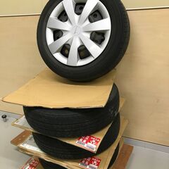 155/65R14鉄ホィールタイヤセット(4本)と155/65R14アルミホィールタイヤセット(4本)