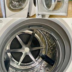 美品【 Panasonic 】パナソニック 洗濯10.0㎏/乾燥3.0㎏ ドラム式洗濯機 キューブル タッチパネル 温水泡洗浄搭載 NA-VG1100Rの画像