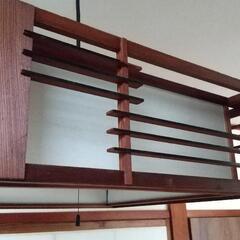 　本格和風電器傘(木枠)の画像