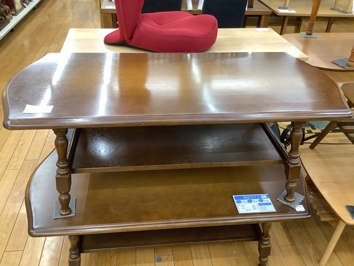 【値下げしました！】飛騨産業　リビングテーブル　穂高シリーズ　天板キズ有り　ダークブラウン