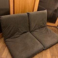 無印良品　MUJI 座椅子　一人用ソファー　2個セット　カバー付きの画像