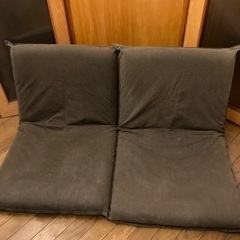 無印良品　MUJI 座椅子　一人用ソファー　2個セット　カバー付きの画像
