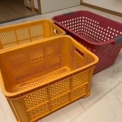 コンテナ　収納箱　ミカン箱の画像