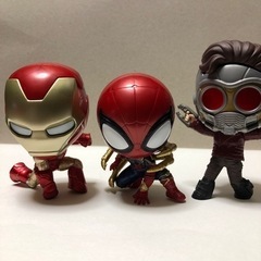 アイアンマン、スパイダーマン、スターロードのカプセルの画像
