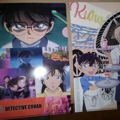 値下げ　くら寿司　名探偵コナン ハロウィンの花嫁　クリアファイル　安室透 降谷零 　２枚＋缶バッチつきの画像