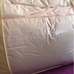 【超美品】敷布団＋カバー アイボリー 100cm×200cmの画像