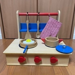 おままごとセット　木製キッチンの画像