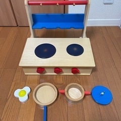 おままごとセット　木製キッチンの画像