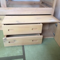 2段ベット　収納あり　取りに来てくださる方限定　500円の画像