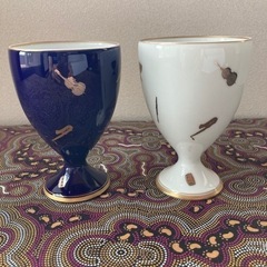 香蘭社　ワイングラス　楽器　ペア