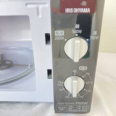 【決まりました】JT169(S) アイリスオーヤマ IRIS OHYAMA 電子レンジ PMB-T176-5-B 50Hz専用 2020年製 黒 ブラック 通電動作確認済み 中古現状品  現地引き取りのみの画像