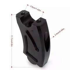 ホンダ　レブル250/500 24φ ハンドルバー用　ハンドルバーブラケットです。の画像