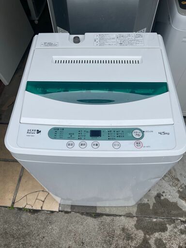 ●洗濯機 YAMADA●23区及び周辺地域に無料で配送、設置いたします(当日配送も可能)●YWM-T45A1 4.5キロ 2018年製●YAM8A