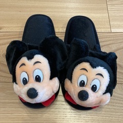 【ありがとうございました】【未使用】ディズニーランド　ミッキー＆ミニー　大人用スリッパ　★２足セット★の画像