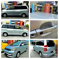 ゴールデンウィークまでに如何ですか？ワゴン車でお出掛けに！車検有り　トヨタ　ヴォクシーの画像