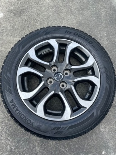 マツダ2スタッドレス付き純正ホイール4本185/60R16