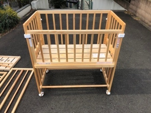 ソイネール　ベビーベット - ナチュラルウッド