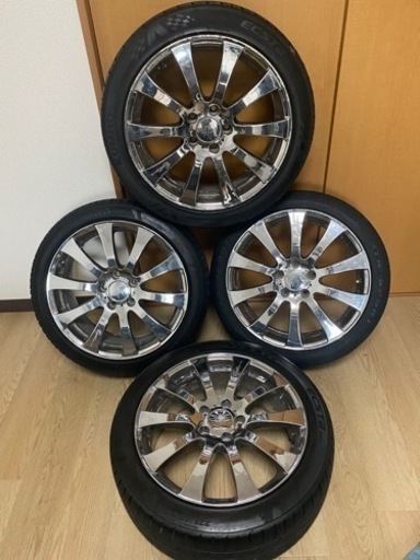 VOLTECメッキホイール18インチ×4本ゴム付き
