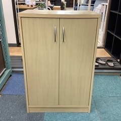 【リサイクルショップ八光　田上店　配達・設置OK】ナチュラルベージュ　シューズボックスの画像