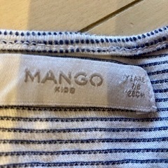 スペインブランド　Mango ロングTシャツ　128の画像