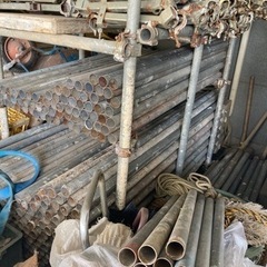 単管パイプ　本日最終日の画像