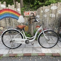 【2372】シティ　26インチ　後輪タイヤ・チューブ・サドル新品...