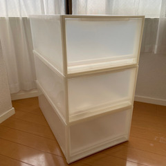 【お譲り先決定しました】無印良品　衣装ケース3つ