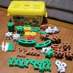 【値下】激レア廃盤商品☆学研のニューブロック恐竜だいしゅうごうセット