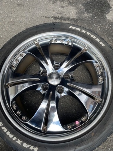 18インチ　メッキアルミホイール