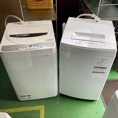 ● 在庫整理セール、洗濯機、TOSHIBA、SHARP、5月8日まで