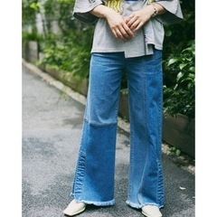 ROSE BUD ローズバッド パッチワークデニムパンツの画像