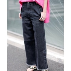 ROSE BUD ローズバッド パッチワークデニムパンツの画像