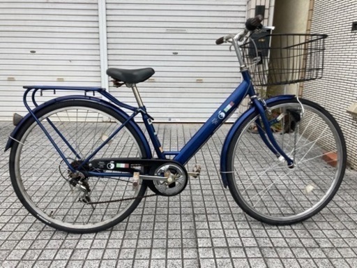 【整備済自転車】27インチ6段変速　LEDオートライト　前後新品ブリヂストンタイヤ❗️鍵新品❗️若林自転車　唐崎SALE❗️