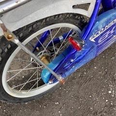 自転車　子供用　16インチ　青　ブルー  の画像