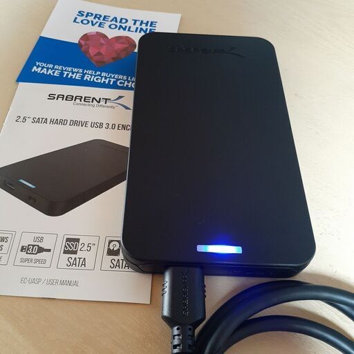外付けハードディスク　750GB　（ケース新品）⑬
