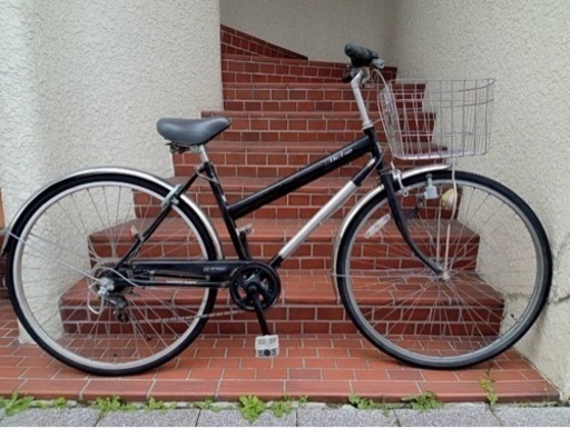 【整備済自転車】27インチ6段変速付シティサイクル　ベル、鍵新品❗️スペアキーあり　若林自転車　浜大津SALE❗️