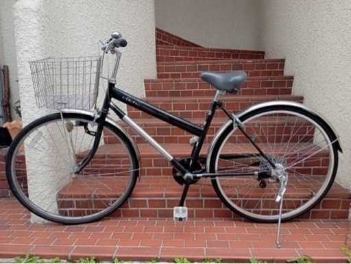 【整備済自転車】27インチ6段変速付シティサイクル　ベル、鍵新品❗️スペアキーあり　若林自転車　浜大津SALE❗️