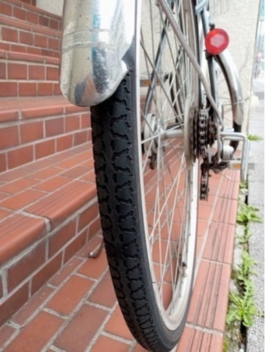 【整備済自転車】27インチ6段変速付シティサイクル　ベル、鍵新品❗️スペアキーあり　若林自転車　浜大津SALE❗️