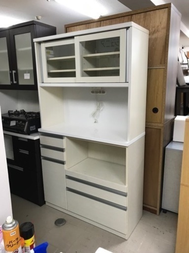 取引場所　南観音　A2204-610 キッチンボード・レンジボード 上段と下段をつなぐ金具なし 経年汚れあり