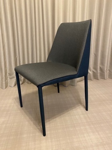 大塚家具　ダイニングチェア「セリオ」ブルー色  4脚セット