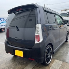 ※【学割対象】低走行9万キロ☆月々9千円〜分割払い可‼️ 車検2年付き！！【名義変更代込み】☆スズキワゴンRスティングレーT☆Bluetoothナビ☆TV☆ETC付き快適なターボ☆プッシュスタート☆ドライブレコーダー付きのフル装備☆社外アルミ☆そのまま乗って帰れます！の画像