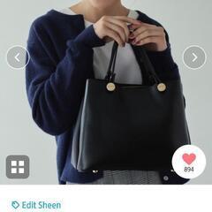 【値下】editsheen ハンドバッグ ブラックの画像