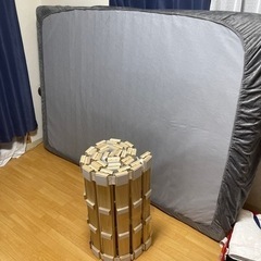 美品ダブルベッドの画像