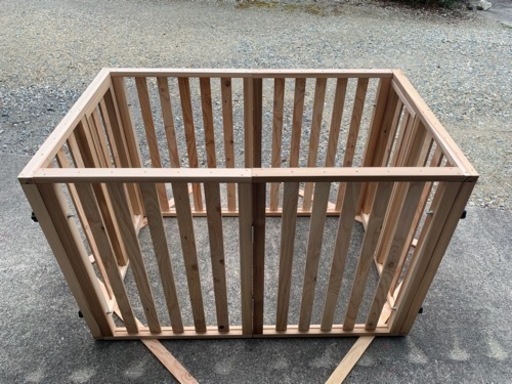 オーダー出来ます。木製の折りたたみペットゲージ